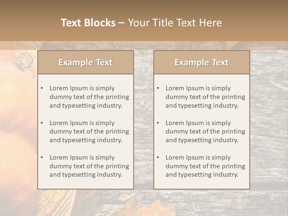 Red Wooden Crop PowerPoint Template