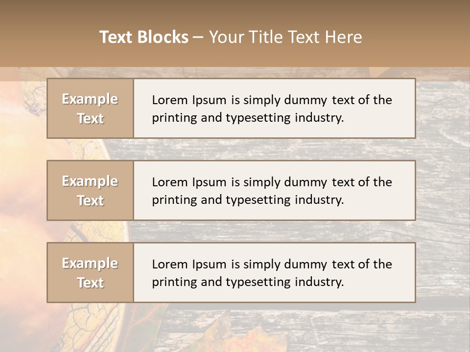 Red Wooden Crop PowerPoint Template