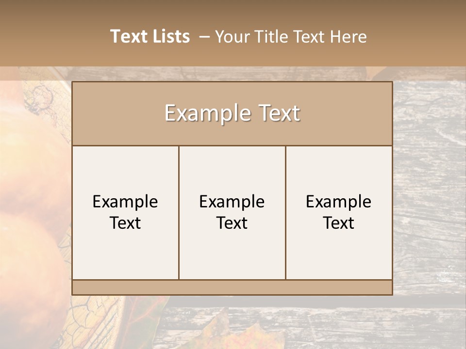 Red Wooden Crop PowerPoint Template