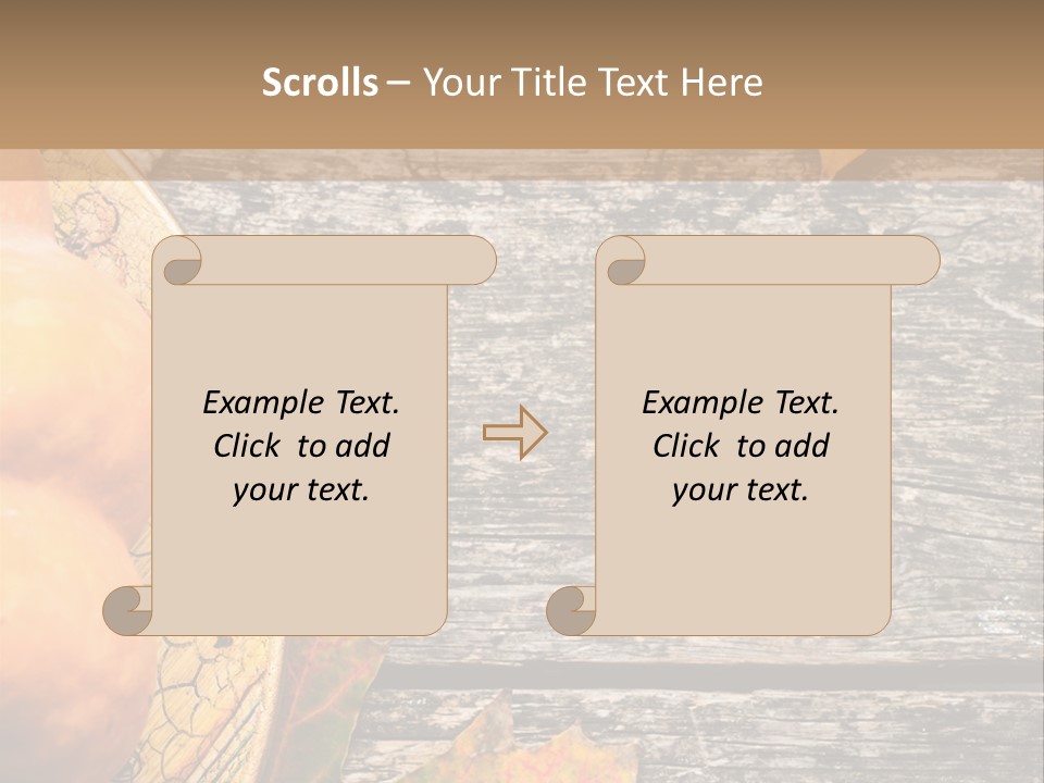 Red Wooden Crop PowerPoint Template