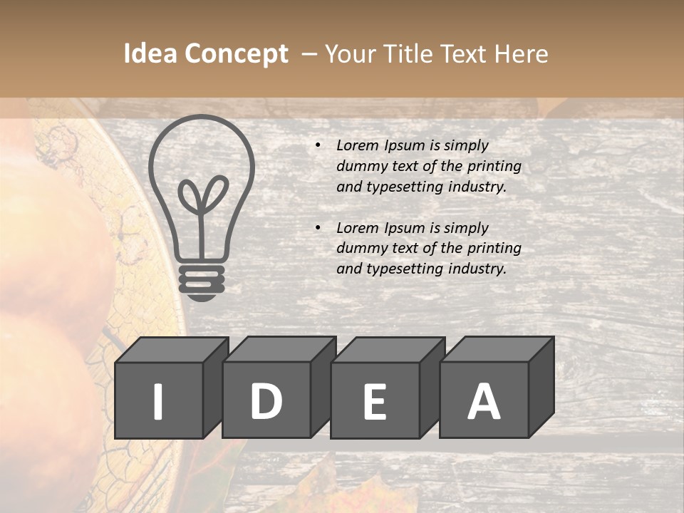 Red Wooden Crop PowerPoint Template