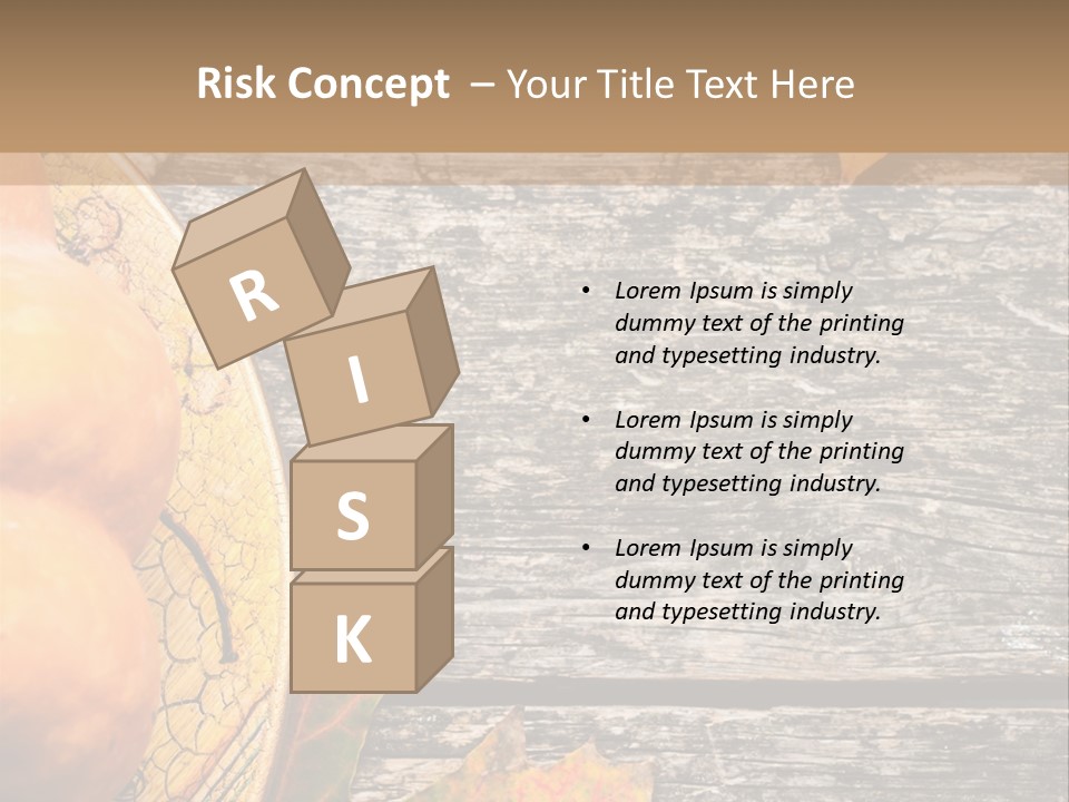 Red Wooden Crop PowerPoint Template