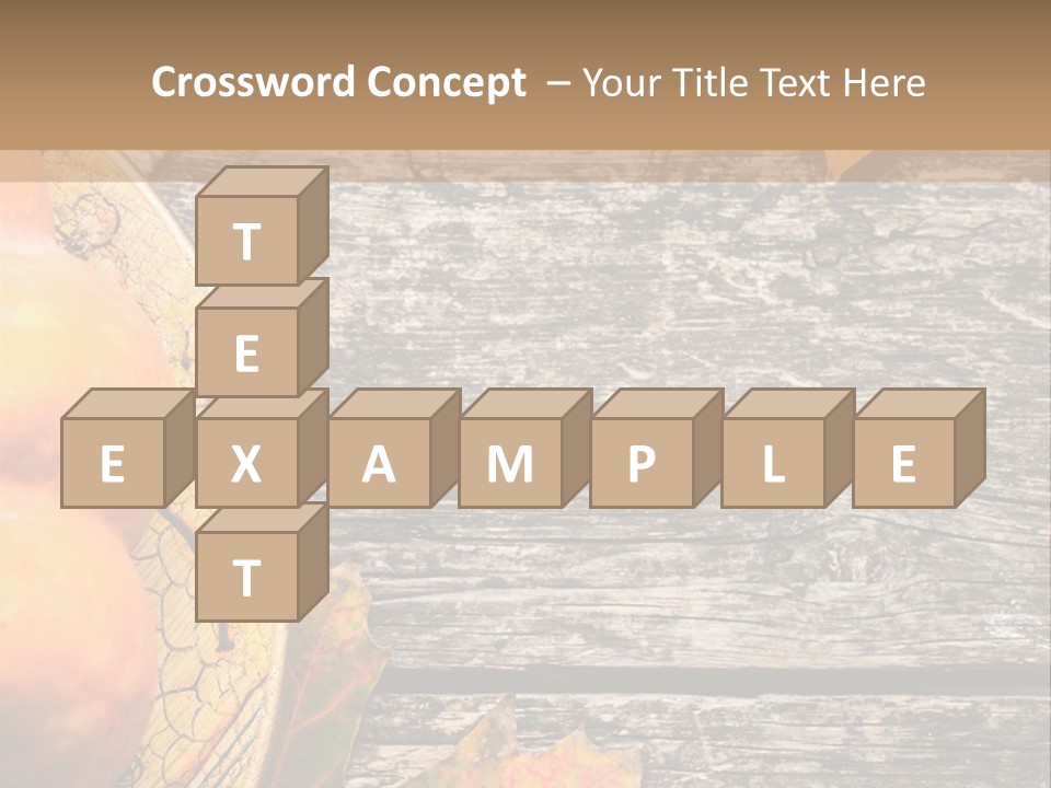 Red Wooden Crop PowerPoint Template