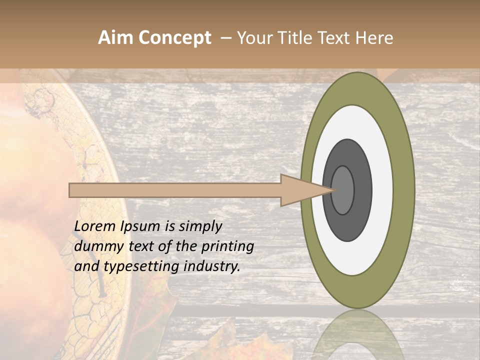 Red Wooden Crop PowerPoint Template