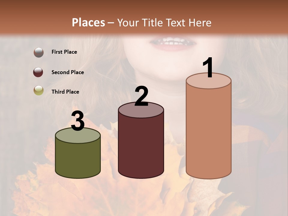 Party Portrait Leaves PowerPoint Template