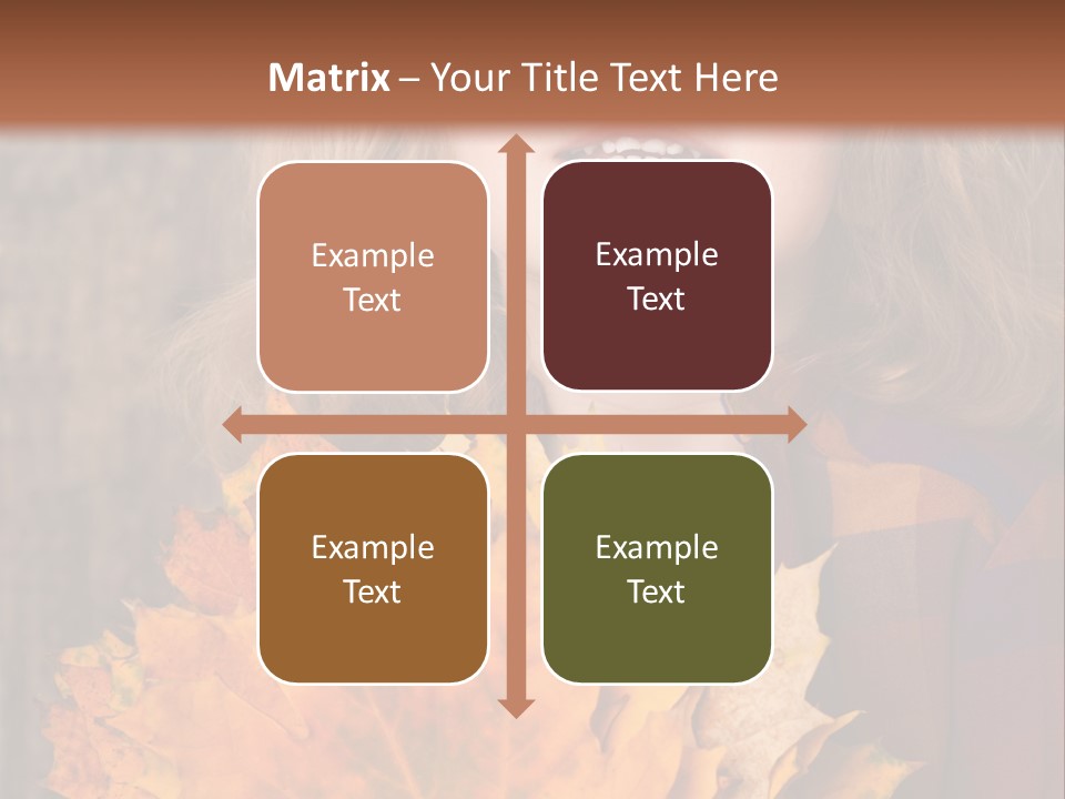 Party Portrait Leaves PowerPoint Template