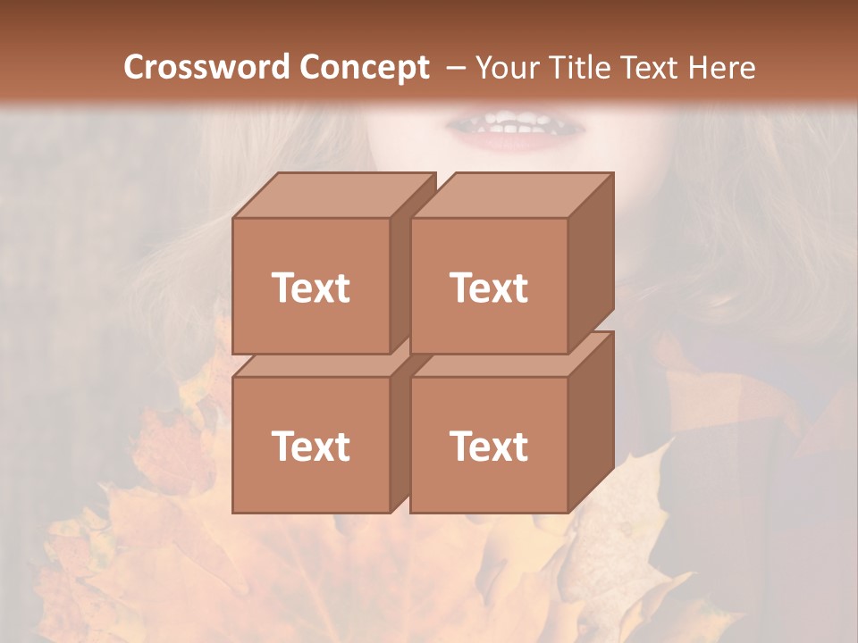 Party Portrait Leaves PowerPoint Template