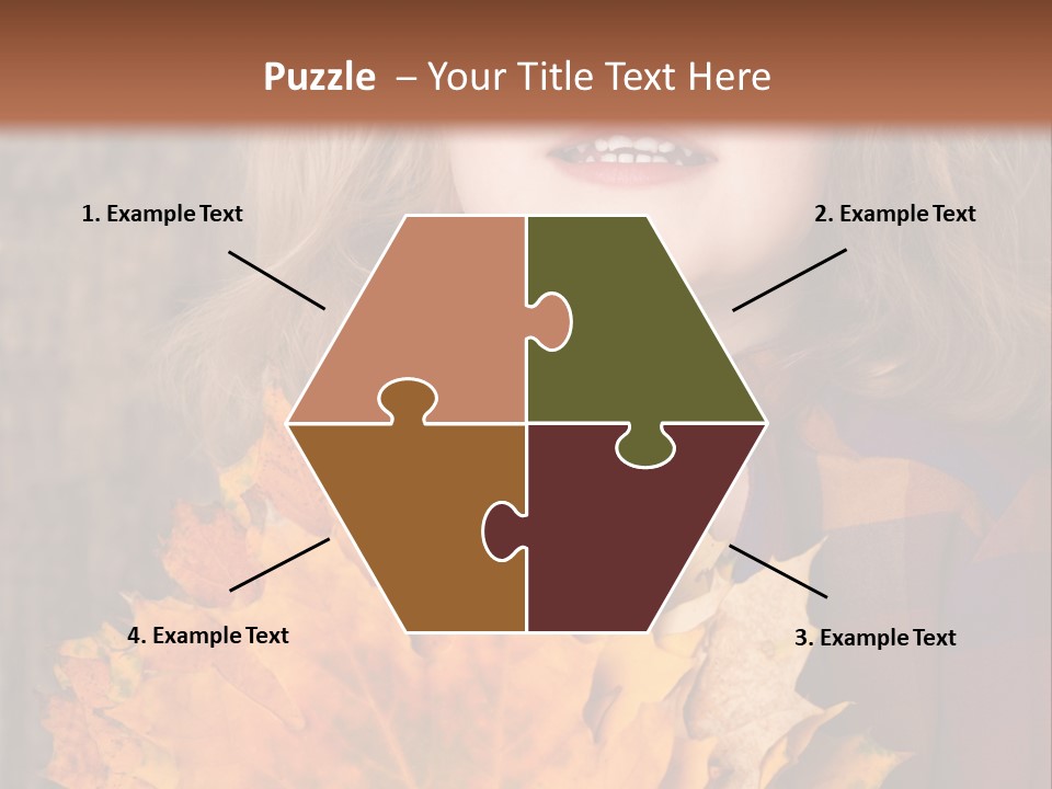 Party Portrait Leaves PowerPoint Template