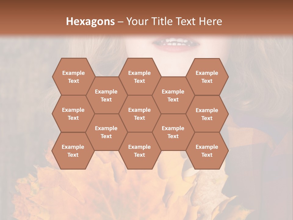 Party Portrait Leaves PowerPoint Template