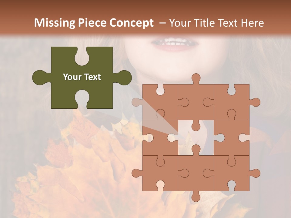 Party Portrait Leaves PowerPoint Template