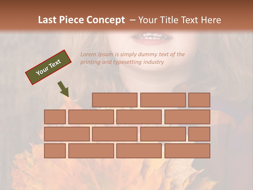 Party Portrait Leaves PowerPoint Template