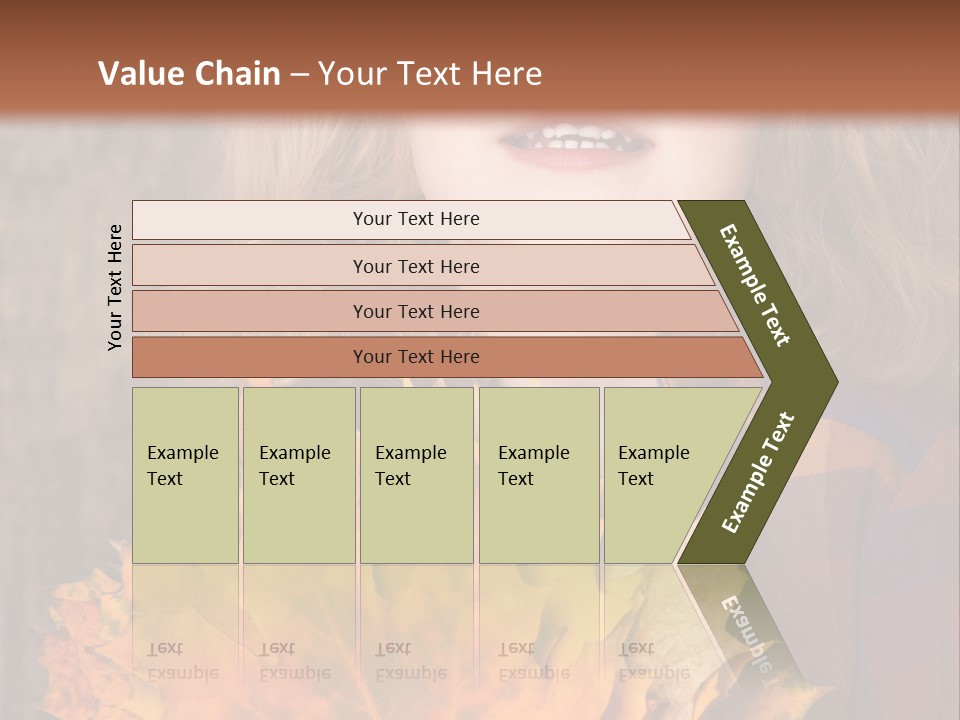 Party Portrait Leaves PowerPoint Template