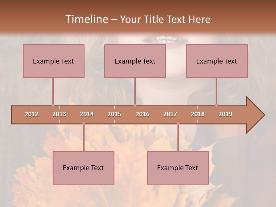 Party Portrait Leaves PowerPoint Template