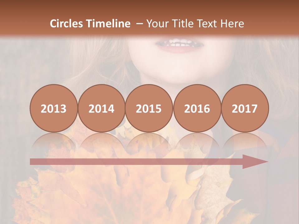 Party Portrait Leaves PowerPoint Template