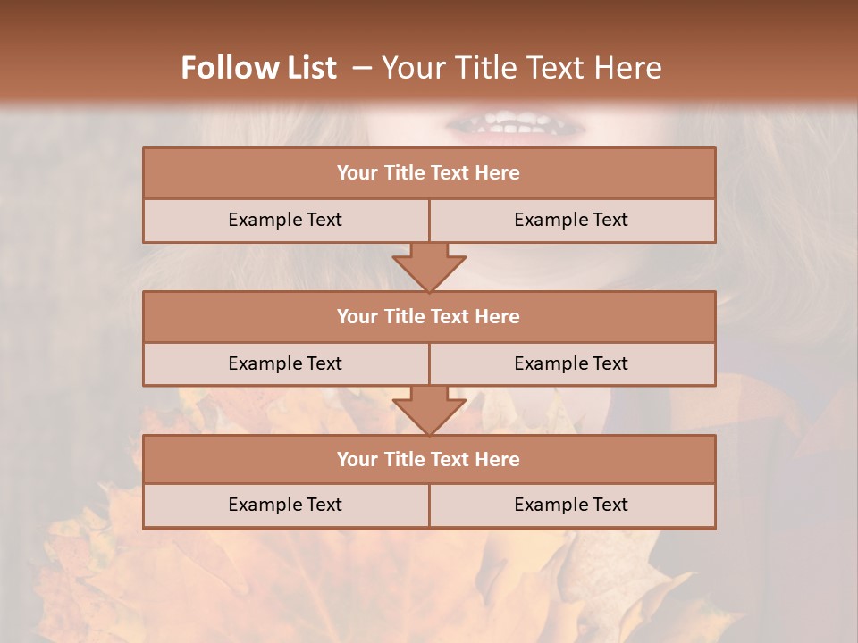 Party Portrait Leaves PowerPoint Template