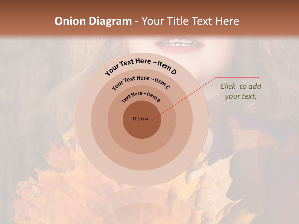 Party Portrait Leaves PowerPoint Template