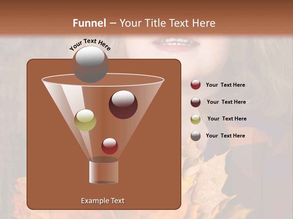 Party Portrait Leaves PowerPoint Template