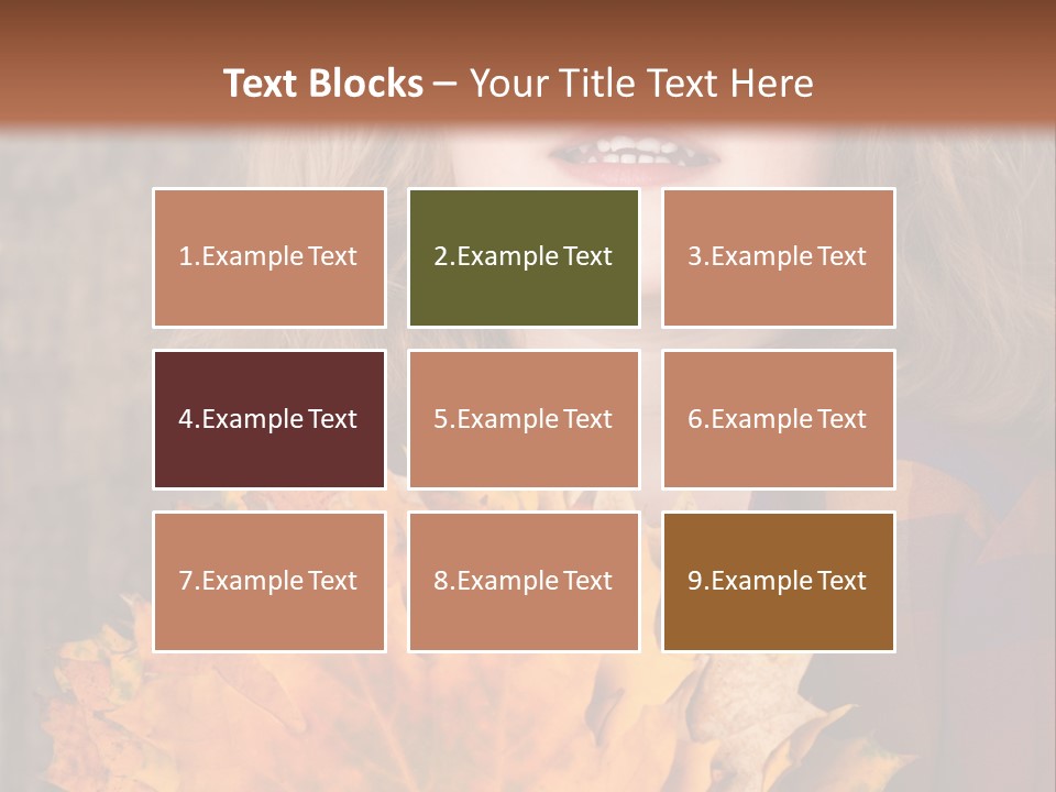 Party Portrait Leaves PowerPoint Template