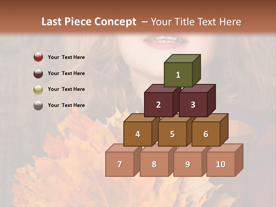 Party Portrait Leaves PowerPoint Template