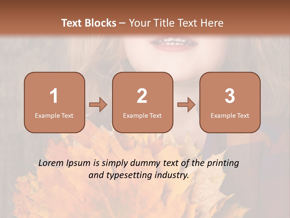 Party Portrait Leaves PowerPoint Template