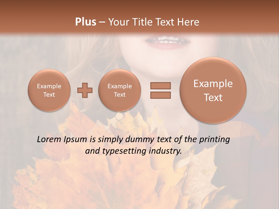 Party Portrait Leaves PowerPoint Template