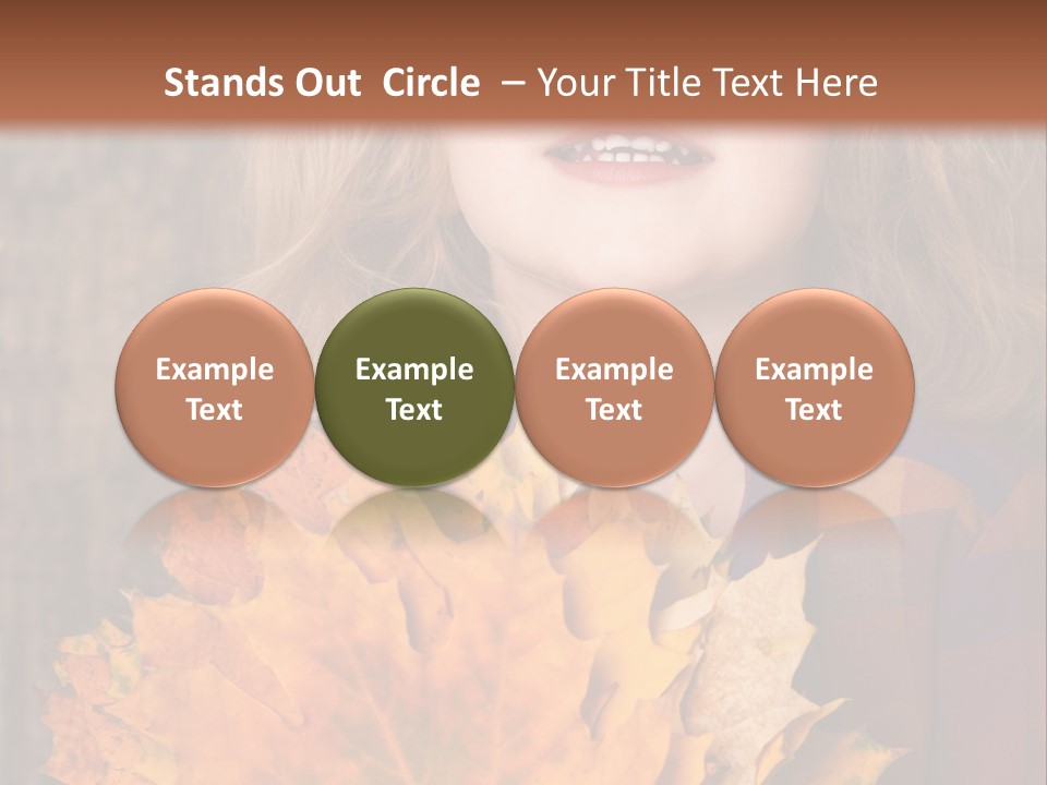 Party Portrait Leaves PowerPoint Template