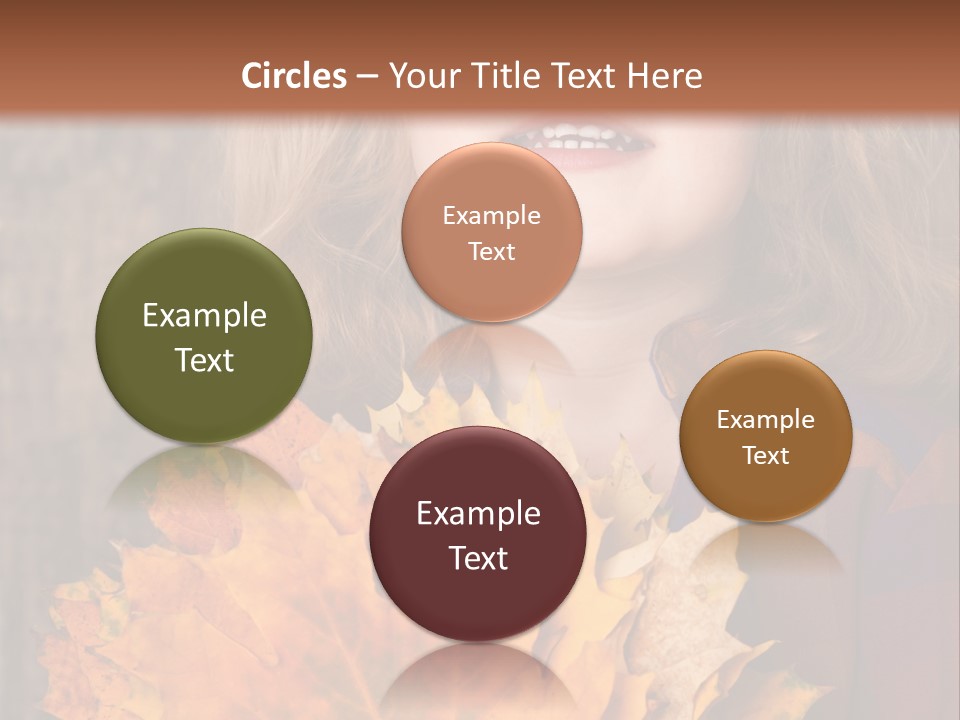 Party Portrait Leaves PowerPoint Template