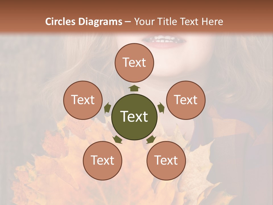 Party Portrait Leaves PowerPoint Template