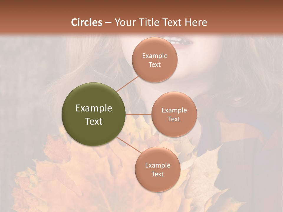 Party Portrait Leaves PowerPoint Template