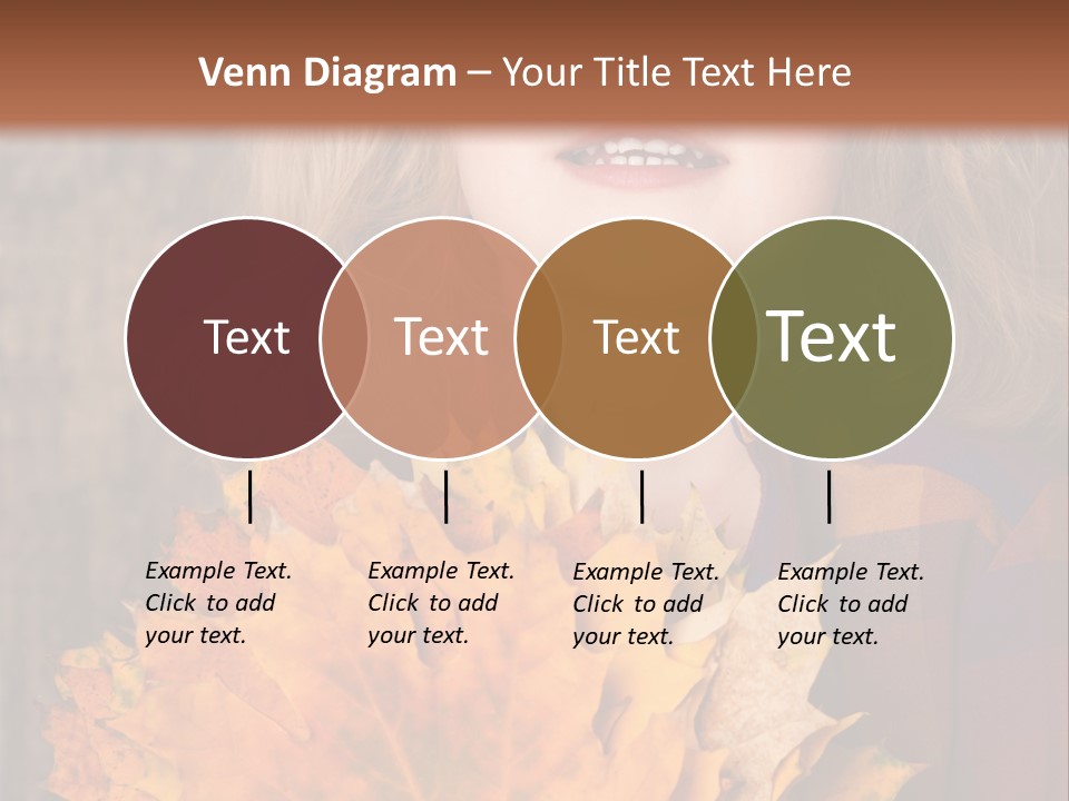 Party Portrait Leaves PowerPoint Template