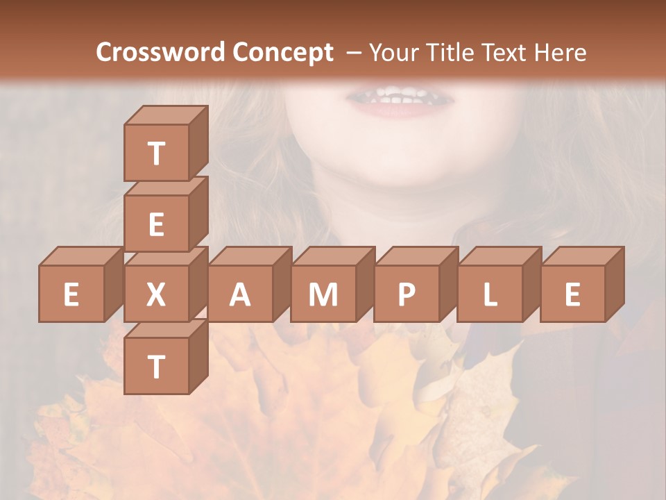 Party Portrait Leaves PowerPoint Template