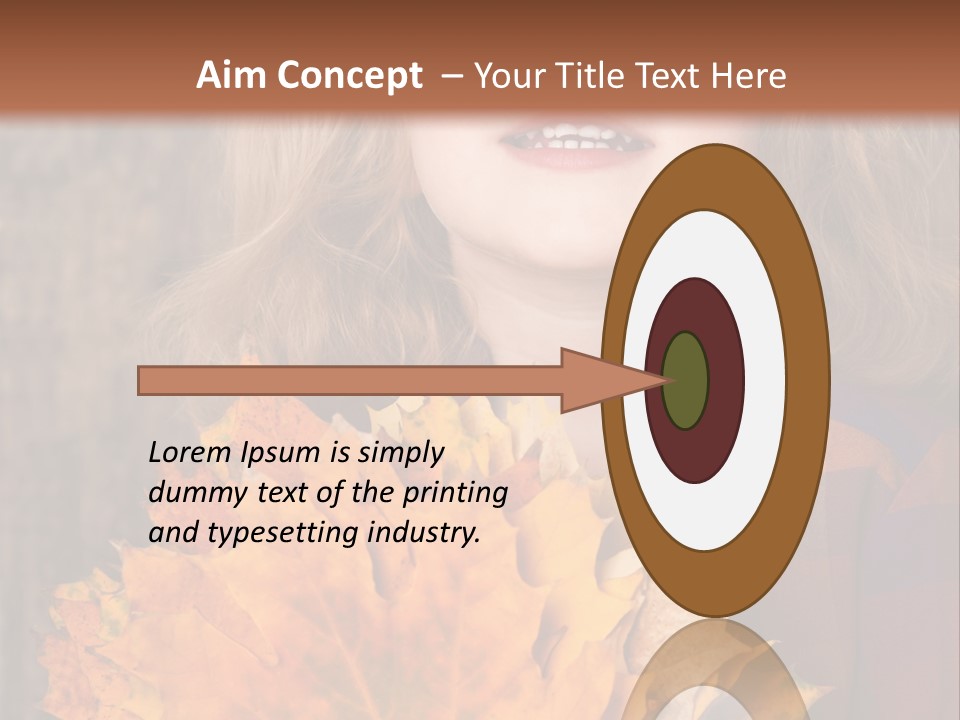 Party Portrait Leaves PowerPoint Template