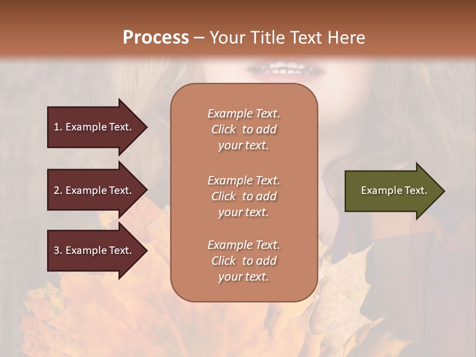 Party Portrait Leaves PowerPoint Template