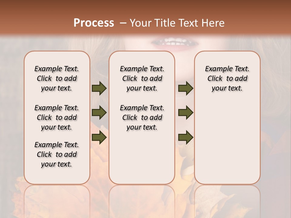 Party Portrait Leaves PowerPoint Template