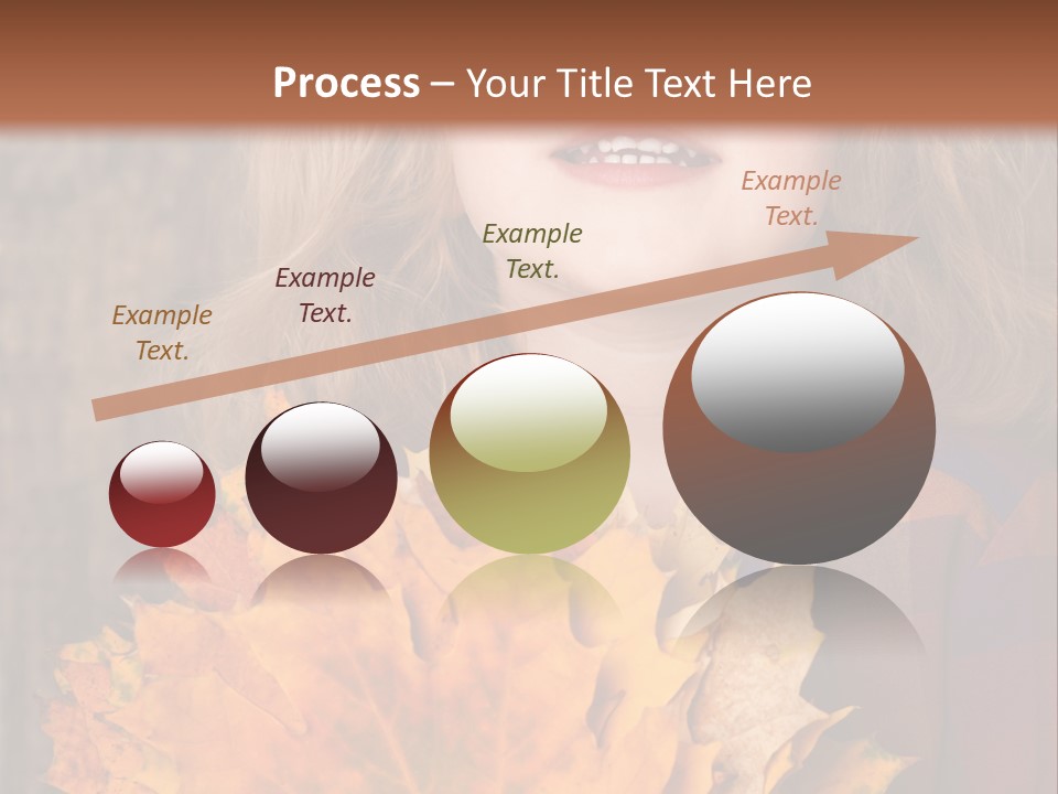 Party Portrait Leaves PowerPoint Template