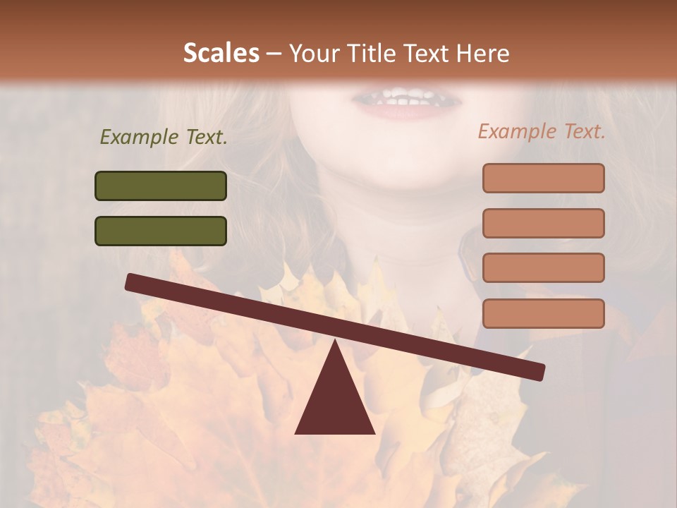 Party Portrait Leaves PowerPoint Template