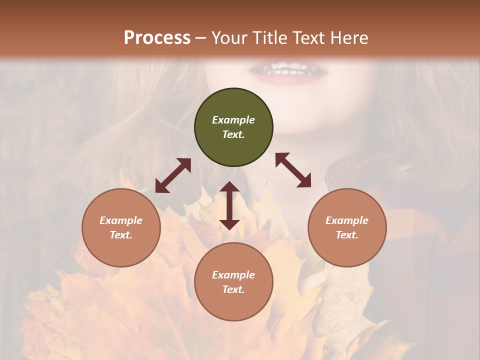 Party Portrait Leaves PowerPoint Template