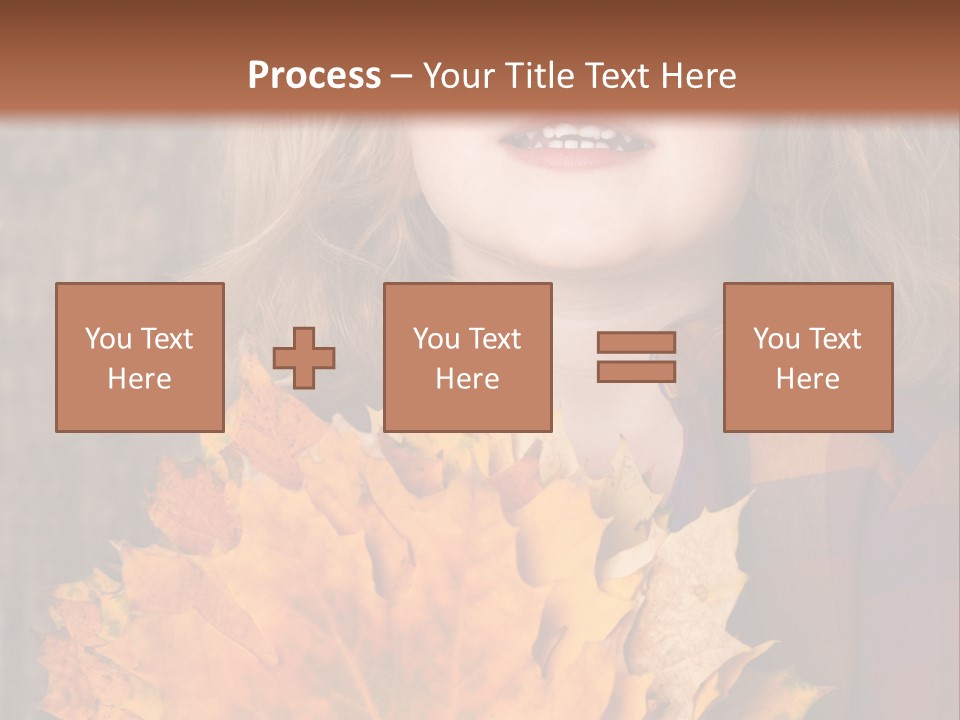 Party Portrait Leaves PowerPoint Template