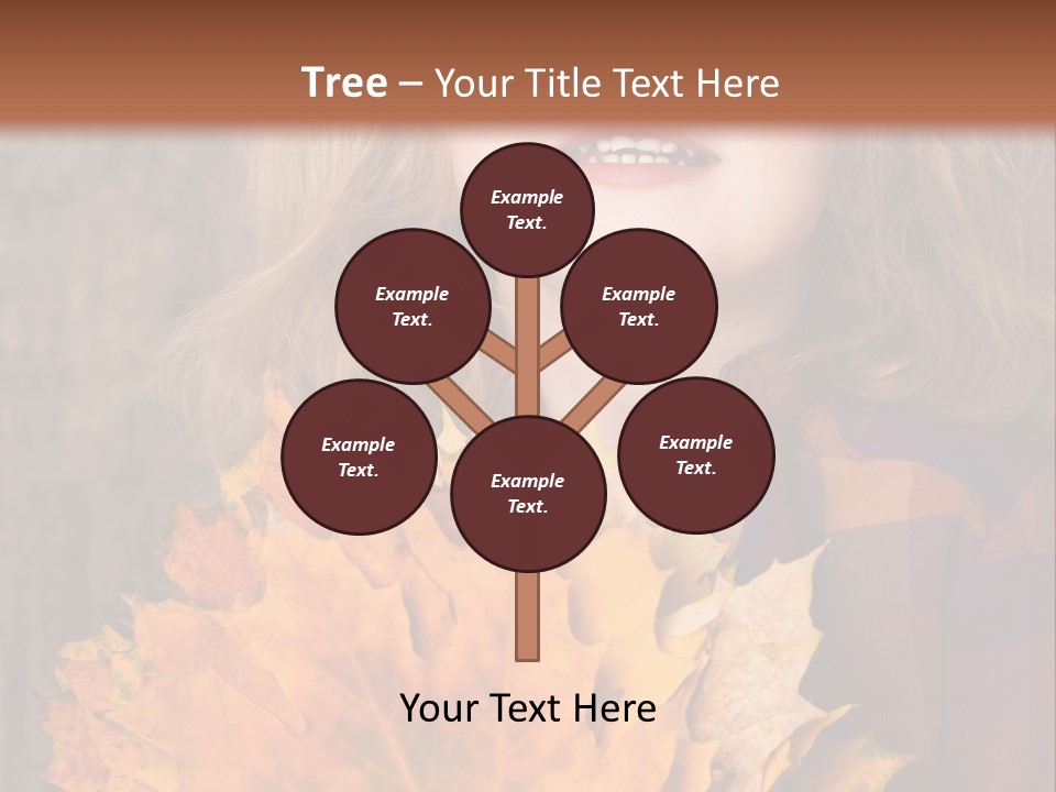 Party Portrait Leaves PowerPoint Template