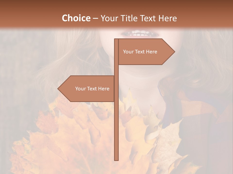 Party Portrait Leaves PowerPoint Template