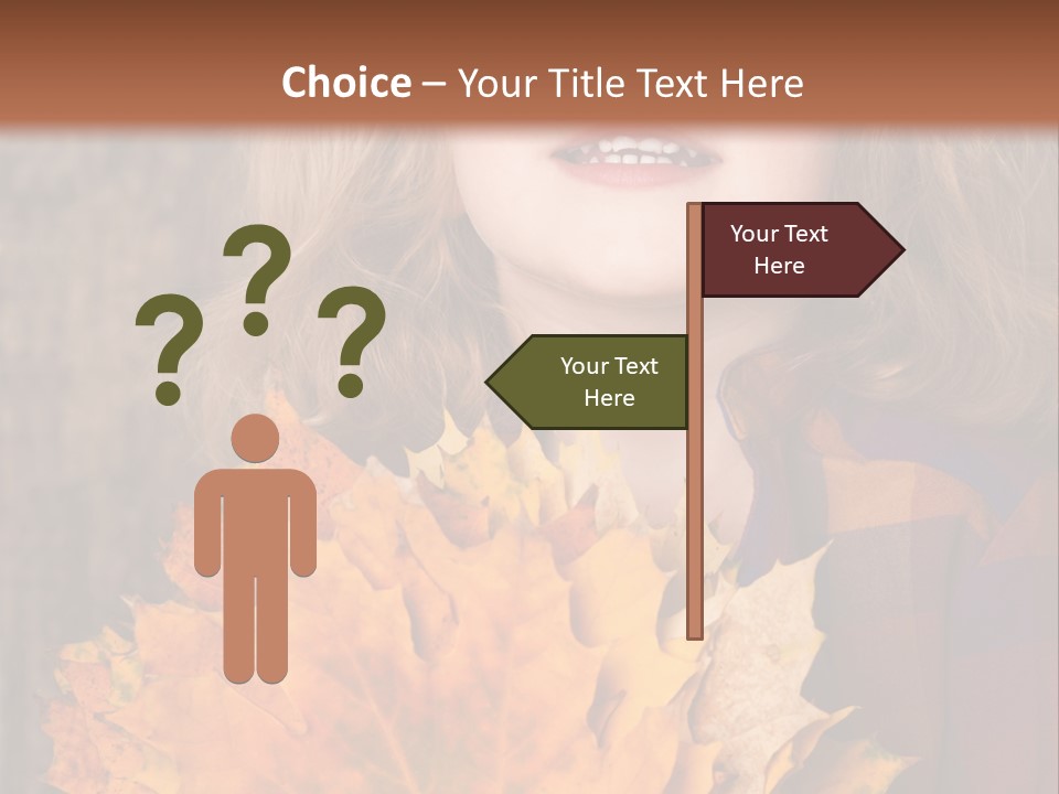 Party Portrait Leaves PowerPoint Template