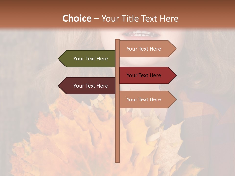 Party Portrait Leaves PowerPoint Template