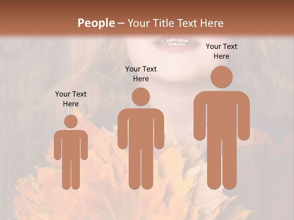 Party Portrait Leaves PowerPoint Template