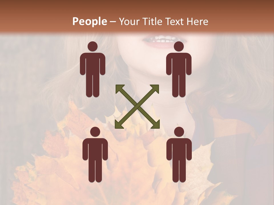 Party Portrait Leaves PowerPoint Template
