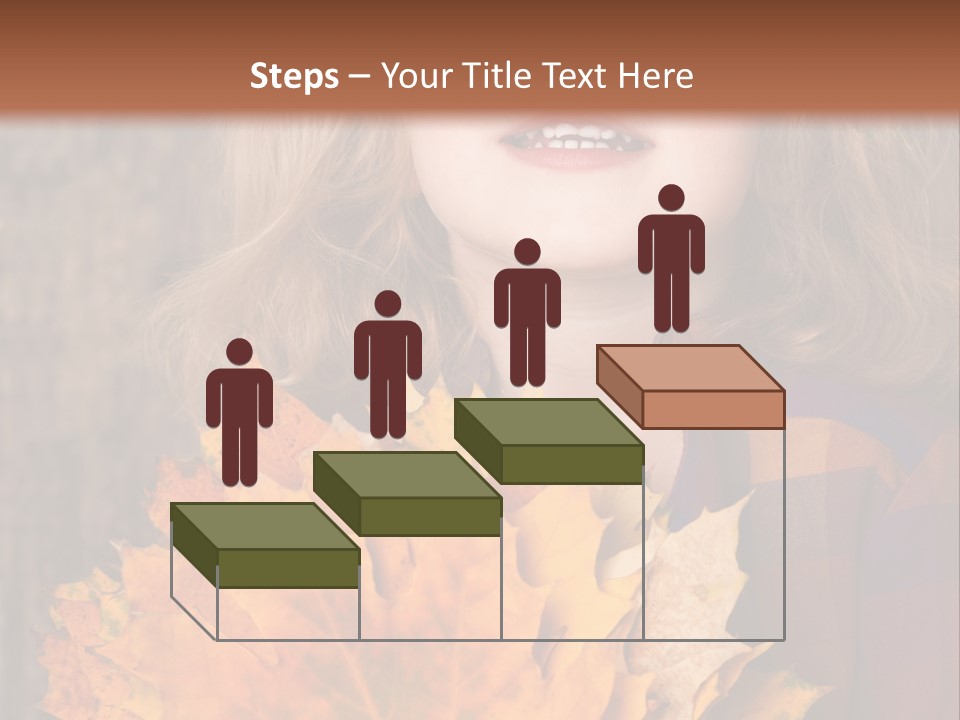 Party Portrait Leaves PowerPoint Template