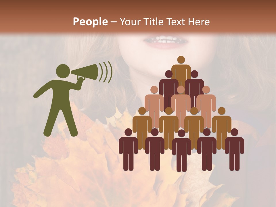 Party Portrait Leaves PowerPoint Template