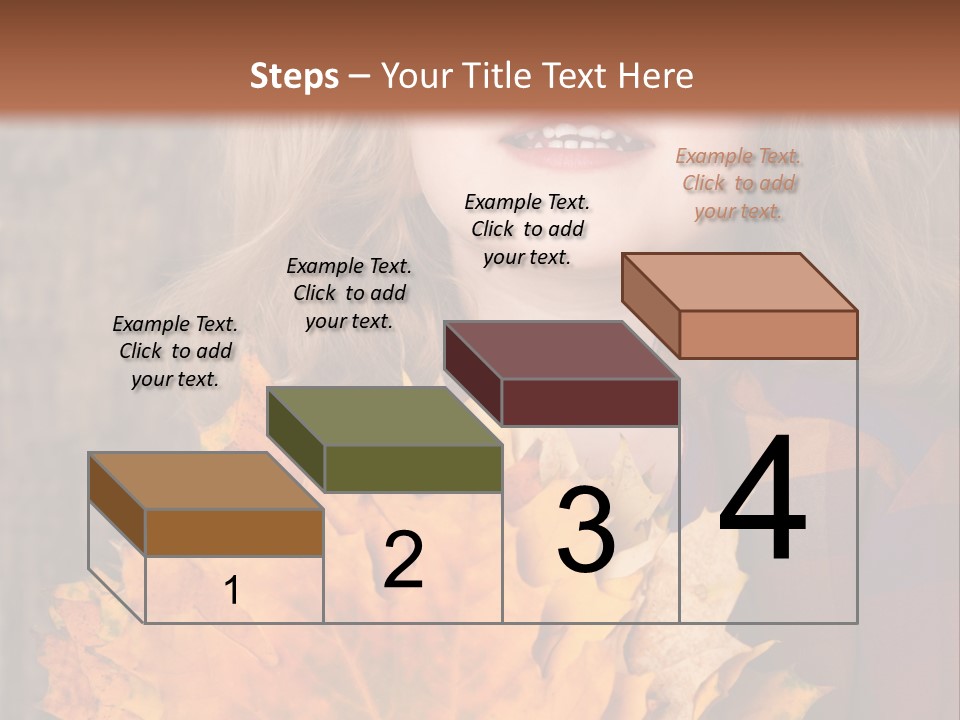 Party Portrait Leaves PowerPoint Template