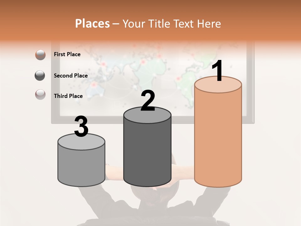 Cinema Surfing Behind PowerPoint Template