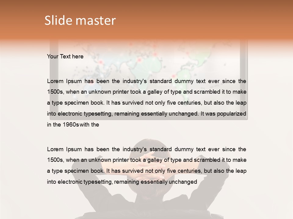 Cinema Surfing Behind PowerPoint Template