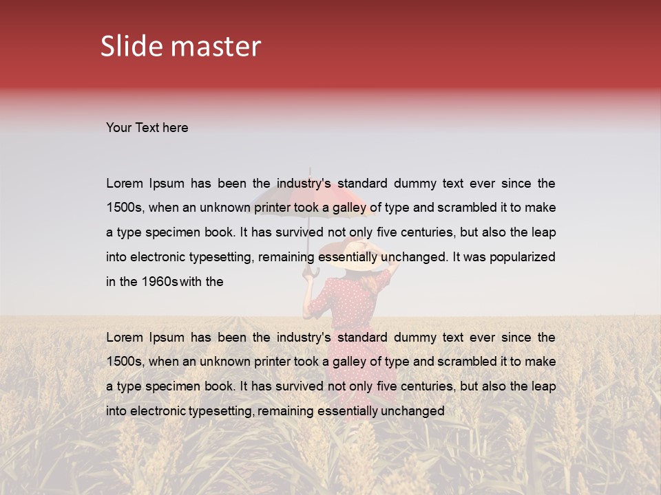 Dress Female Country PowerPoint Template